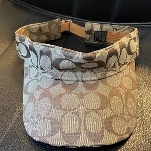Coach Vintage Y2K Signature C Beige/Tan Visor